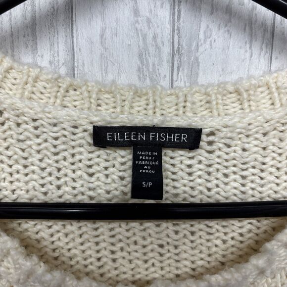 Womens Size S Eileen Fisher Tunic Sweater Ivory - Picture 2 of 5
